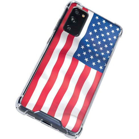 USA Flag American Flag Galaxy S20 FE Clear Case